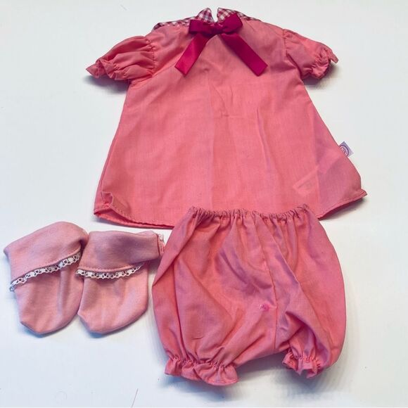 Vintage Cabbage Patch‎ CPK Clothing Outfit Bundle Lot Pink Top Shorts Socks - Picture 2 of 10